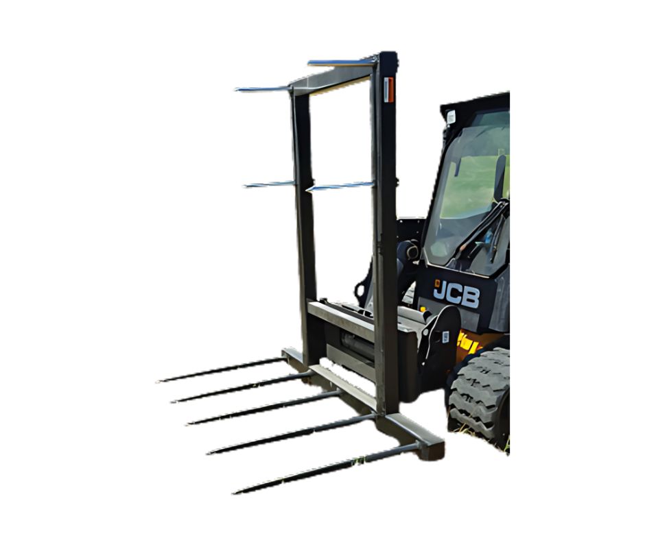Large Rectangular Bale Carriage - Skid Steer Quick Attach - Ideal Box Scrapers